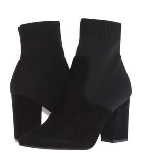 Steve Madden Remy Sock Boot Black Suede